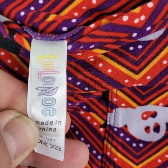 NWT LuLaRoe Simply Comfortable Cats and Ghosts Pants One Size See Measurements - Picture 8 of 9